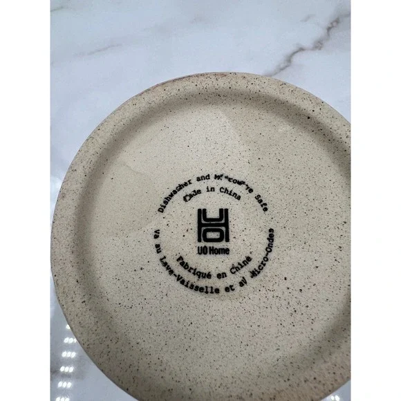 Urban Outfitters UO Home Mushroom Pour Over Coffee Mug Set Teal Green Ceramic